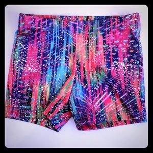 Gymnastics spandex shorts